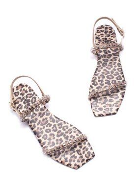 NEW MICHELE LOPRIORE Cheeta Angela Sandal Womens 6-6.5